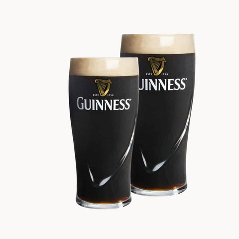Copo cerveja Guinness tipo Pint e Half Pint