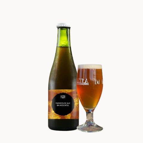 Cerveja Letra Moscatel Oak Farmhouse Ale 37.5 cl + Copo