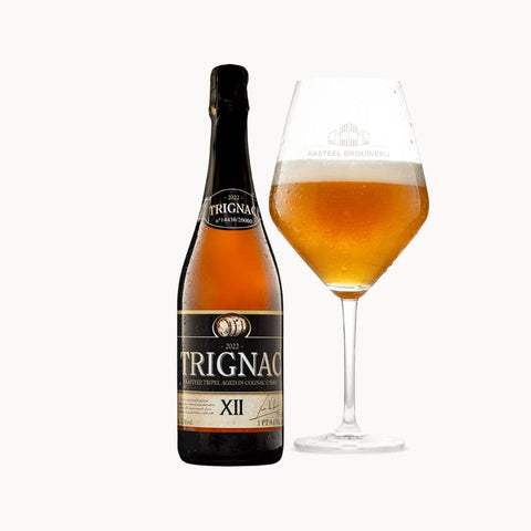 cerveja Kasteel trignac 75cl - garrafa+copo