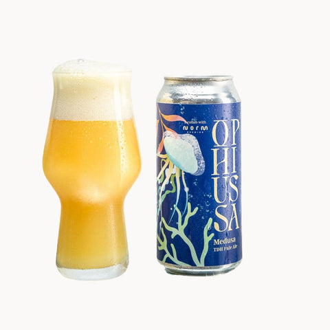 cerveja portuguesa Ophiussa-Medusa-44cl+Copo