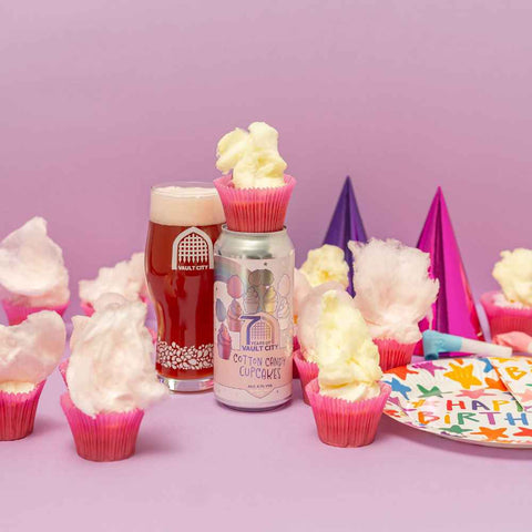 Vaut City Cotton Cupcake Dessert Sour 44cl+ Copo cupcakes e prato de festa