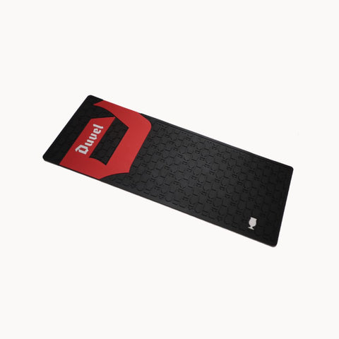 Escorredor Copos Duvel, preto, logo vermelho