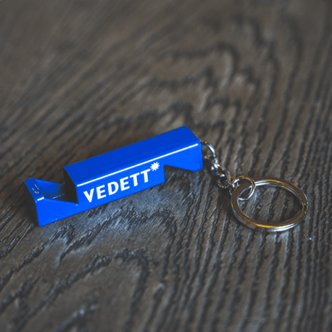 Vedett abre-cápsulas azul