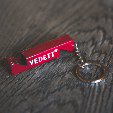 Abre-Cápsulas Vedett vermelho