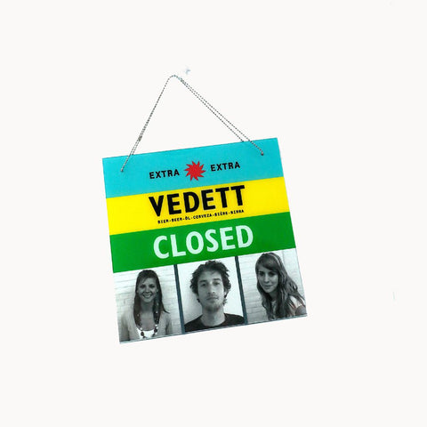 Placa Open / Closed Vedett