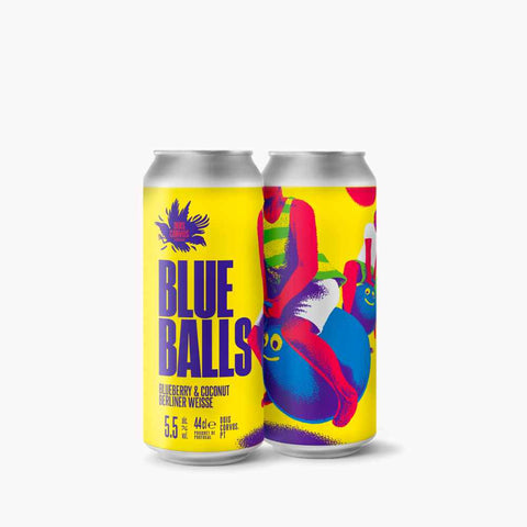 lata cerveja artesanal portuguesa Dois Corvos Blue Balls Blueberry&Conconut 5.5% Berliner Weisse 44cl