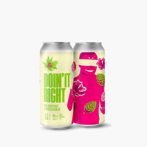 lata cerveja artesanal portuguesa Dois Corvos Doin' it Right Pink Grapefruit & Hibiscus Radler 3,5% 44 cl