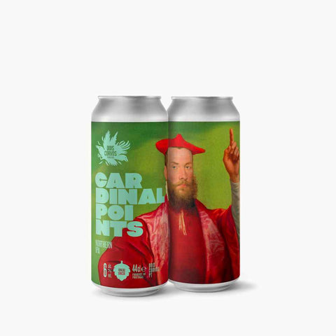 Lata cerveja artesanal portuguesa Dois Corvos Cardinal Points Northern IPA 6% 44 cl