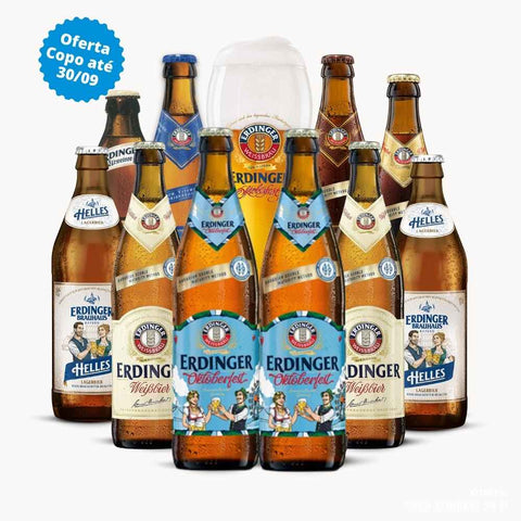 Oktoberfest Erdinger Mix Pack 10x50 cl + Copo