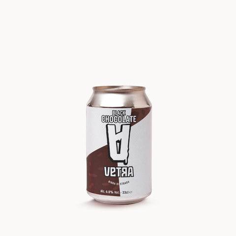 lata cerveja italiana Vetra Black Chocolate Dark Lager 33 cl