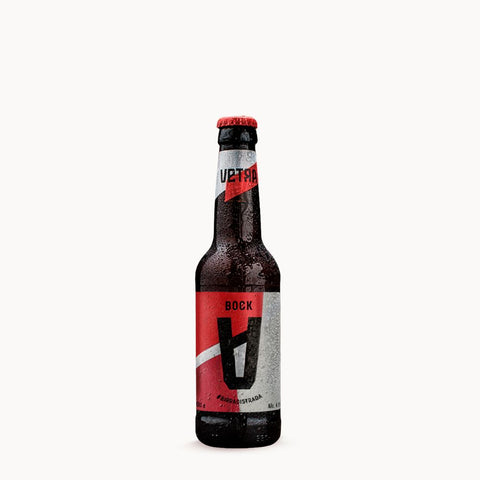 garrafa cerveja italiana Vetra Bock 6,3% 33 cl