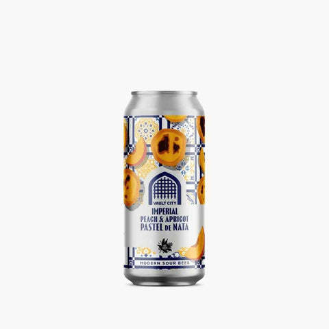 Vault City Peach & Apricot Pastel de Nata x Dois Corvos Sour 4,8% Lata 44cl