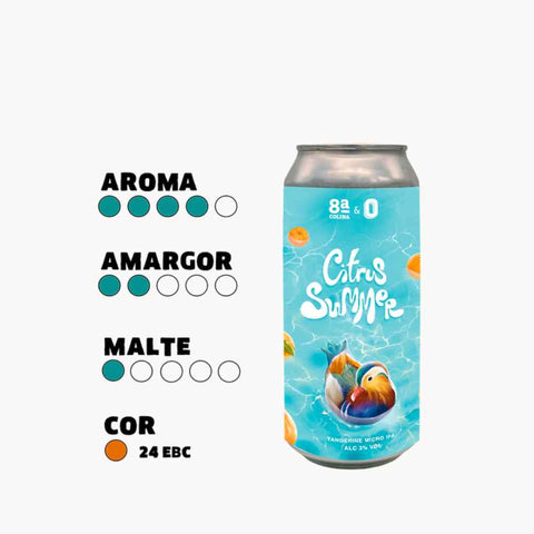 perfil de sabor Oitava Colina Citrus Summer Micro IPA 44 cl