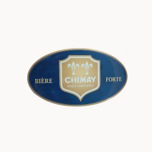 Placa decorativa de parede Chimay, oval, azul