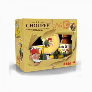 La Chouffe Gift Pack 4x 33 cl + Copo